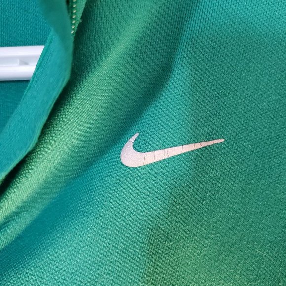 Nike FitDRY Half-Zip Women's Long-Sleeve Green Top in XS - Picture 7 of 10